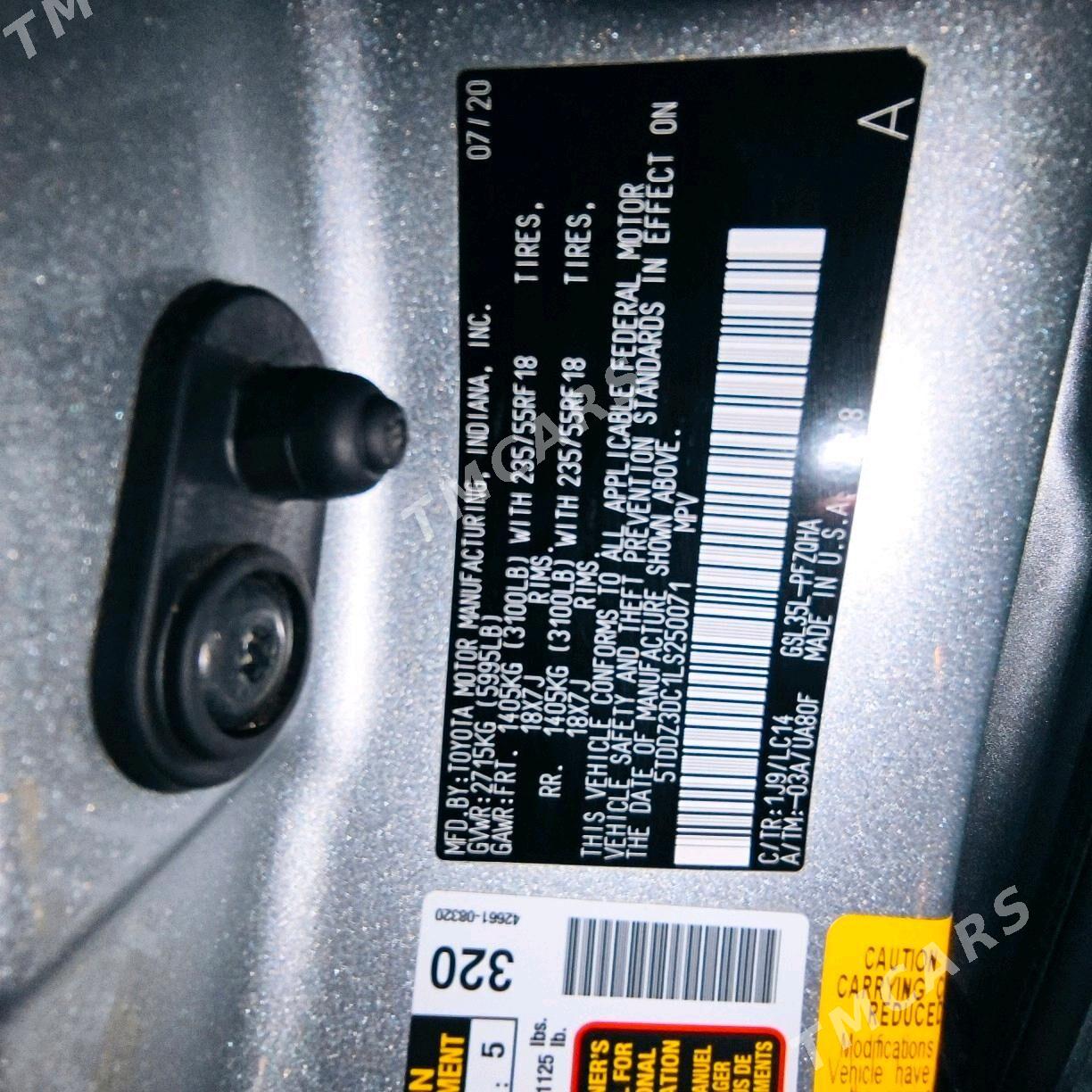 Toyota Sienna 2020 - 480 000 TMT - Дянев - img 9
