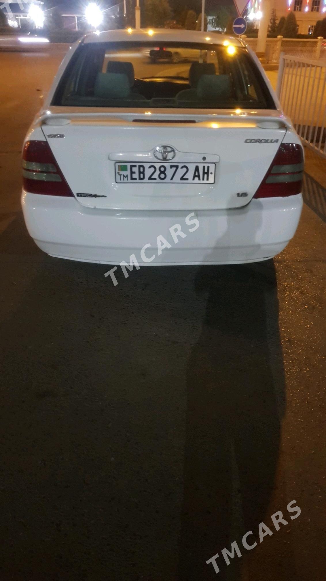 Toyota Corolla 2002 - 65 000 TMT - Ак-Бугдайский этрап - img 5