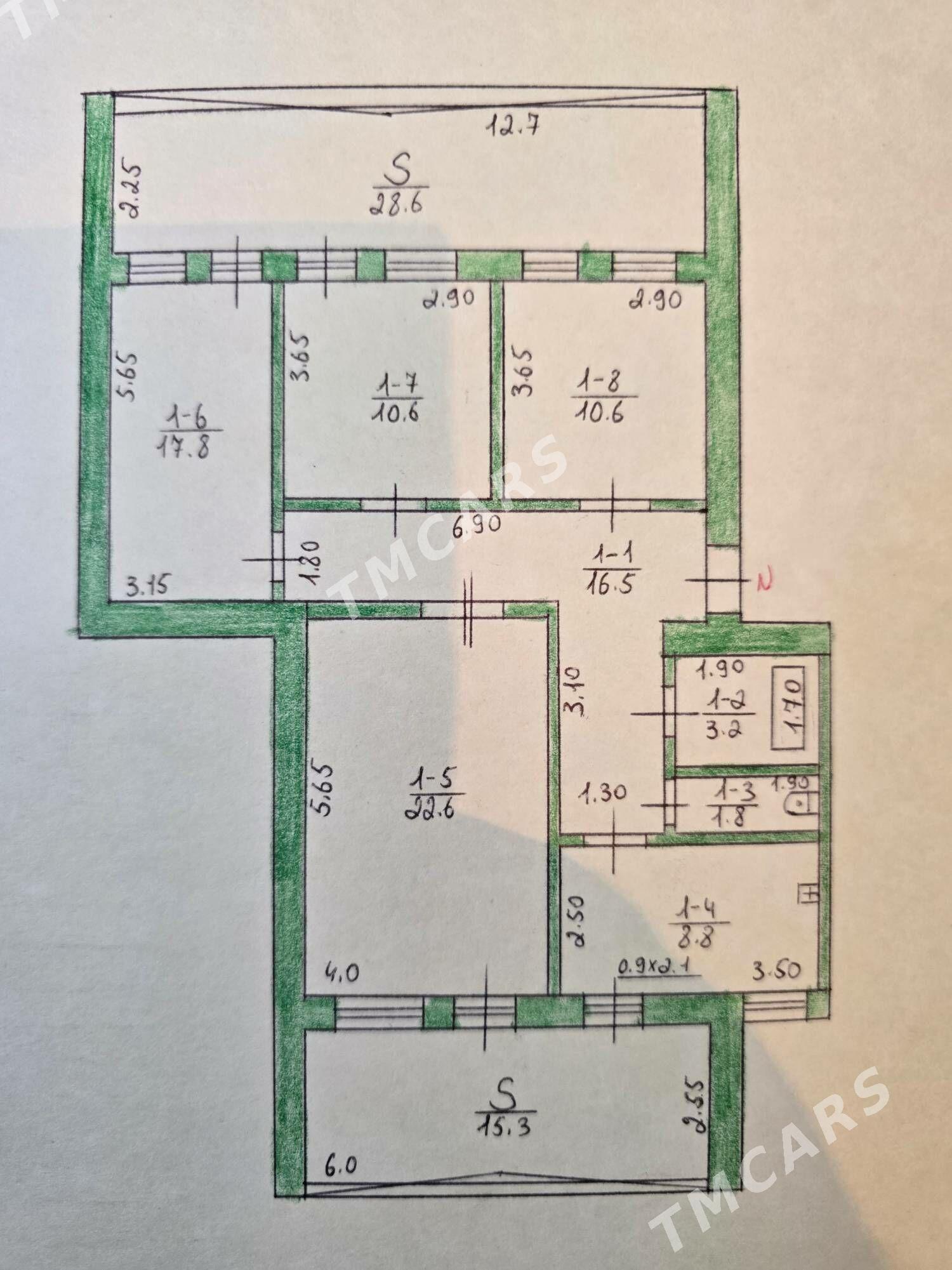 2mkr 4 kom 136 m2 mir gaudan - 2 мкр - img 3