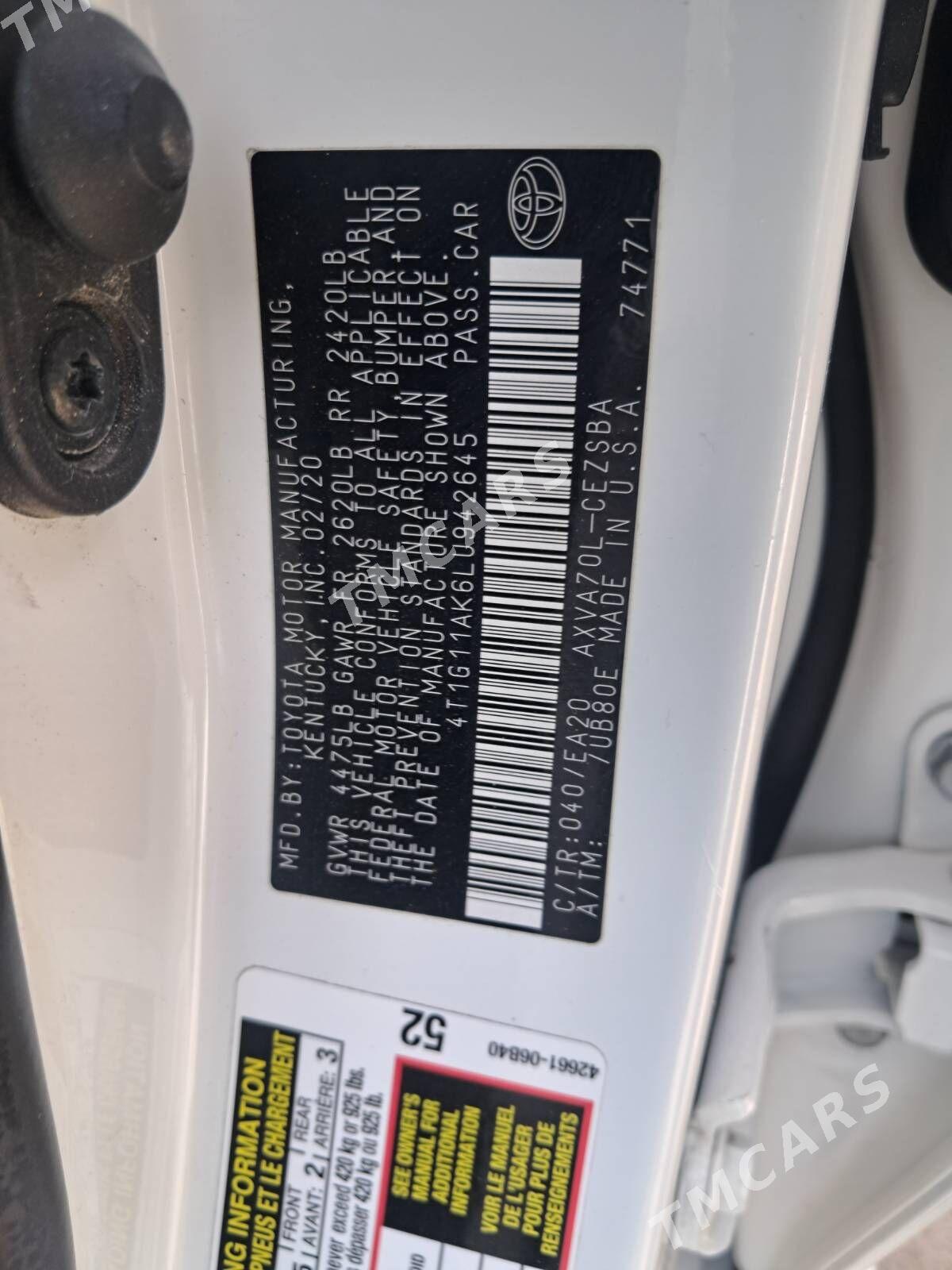 Toyota Camry 2020 - 315 000 TMT - Бузмеин ГРЭС - img 6