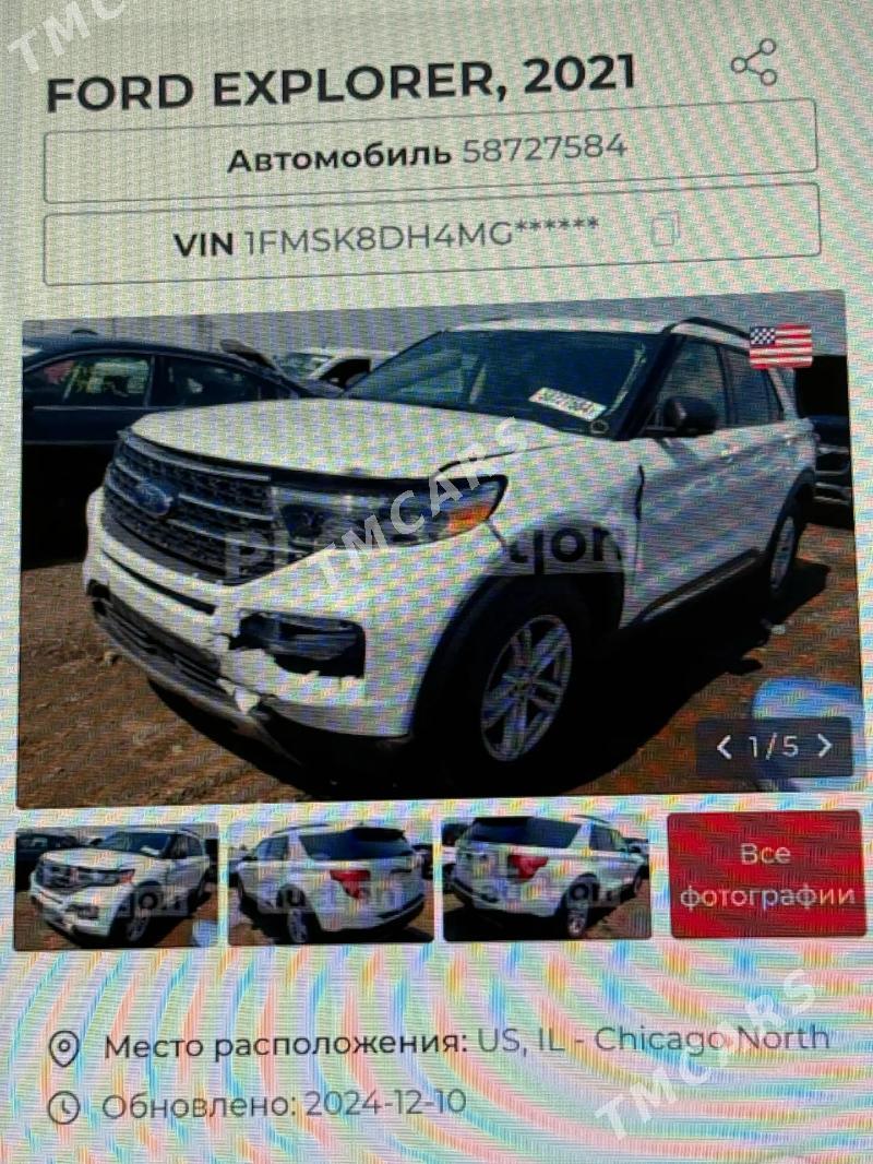 Ford Explorer 2021 - 450 000 TMT - Aşgabat - img 8