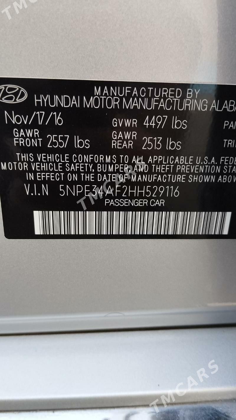 Hyundai Sonata 2016 - 185 000 TMT - Ашхабад - img 10