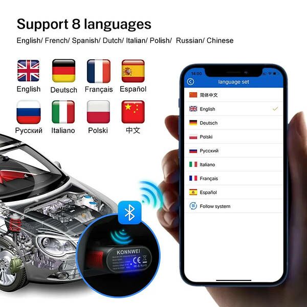 KONNWEI KDIAG OBD2 DIAGNOSTIKA 1 000 TMT - Aşgabat - img 4