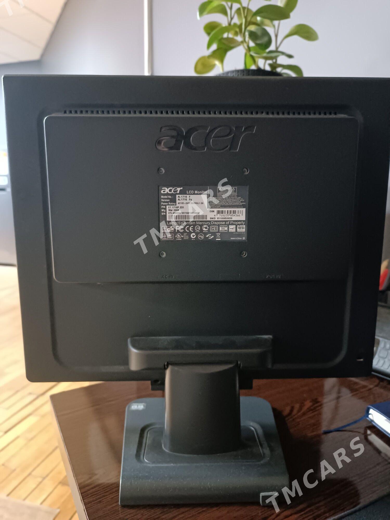 монитор acer 17 на запчасти - Aşgabat - img 3
