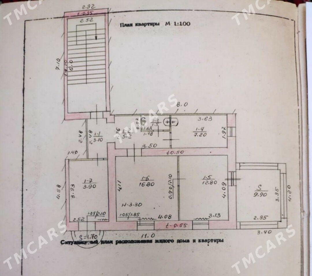 30mkr sentyr 2et 3kom kimrayon - Ашхабад - img 3
