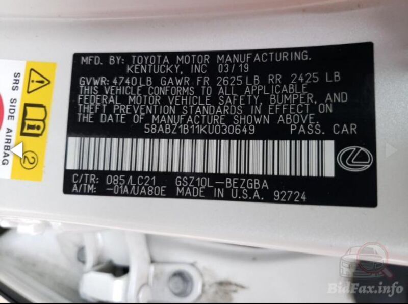 Lexus ES 350 2019 - 639 000 TMT - Aşgabat - img 9