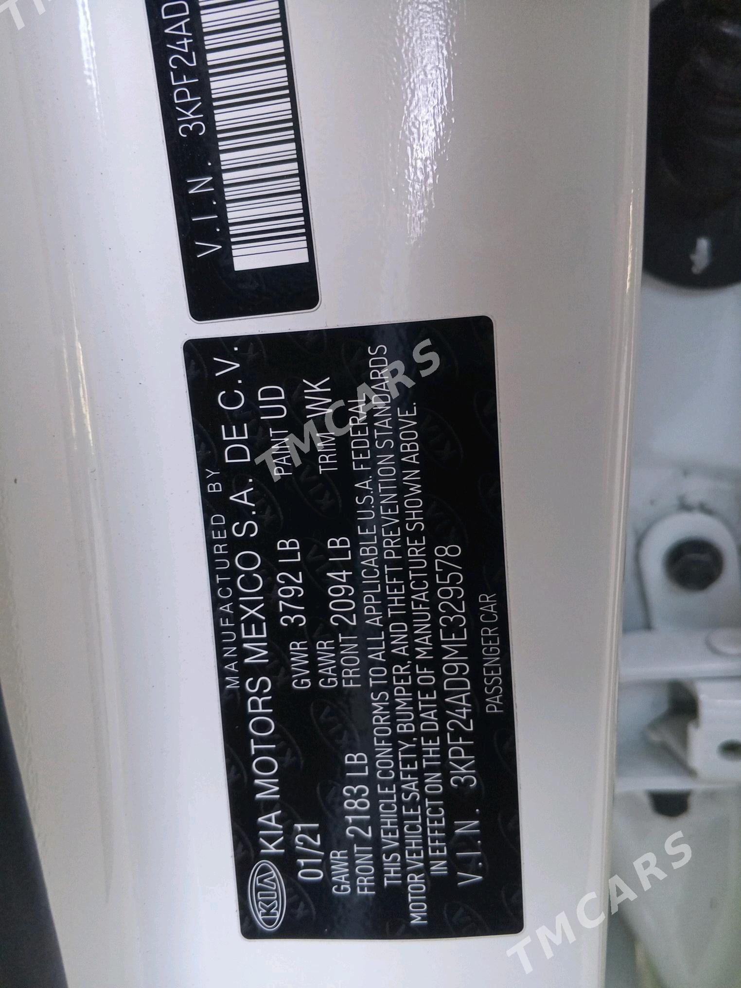 Kia Forte 2021 - 219 000 TMT - Aşgabat - img 9