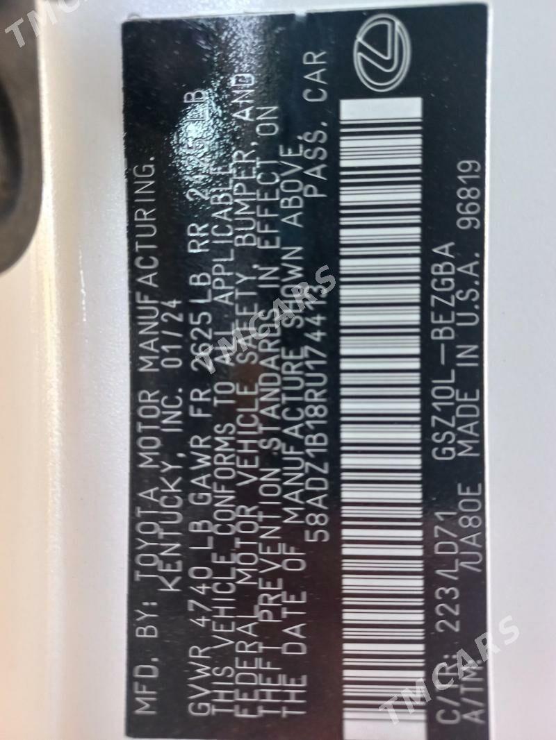 Lexus ES 350 2024 - 650 000 TMT - 15-nji tapgyr - img 4