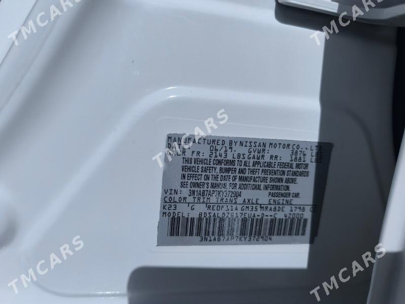 Nissan Sentra 2019 - 149 000 TMT - Ашхабад - img 5