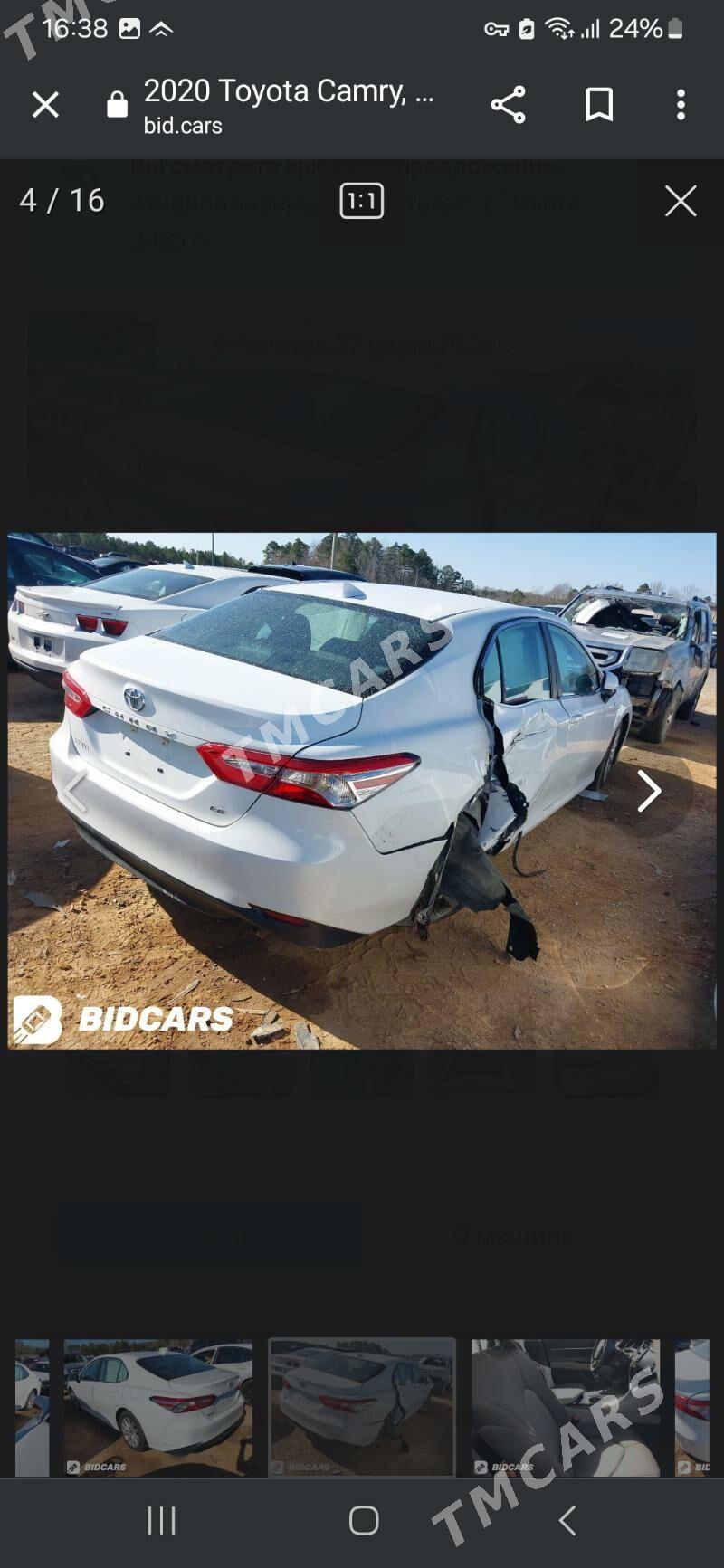 Toyota Camry 2020 - 315 000 TMT - Ашхабад - img 7