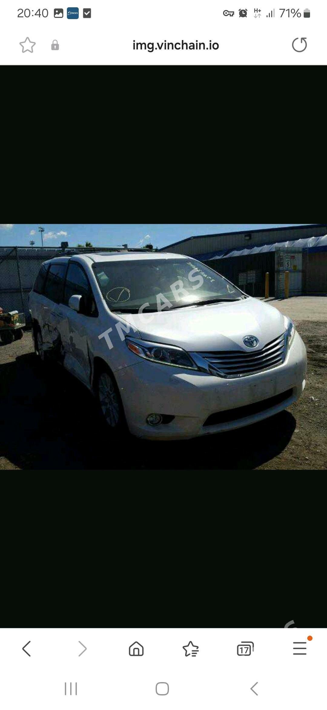 Toyota Sienna 2015 - 430 000 TMT - Гёкдепе - img 9