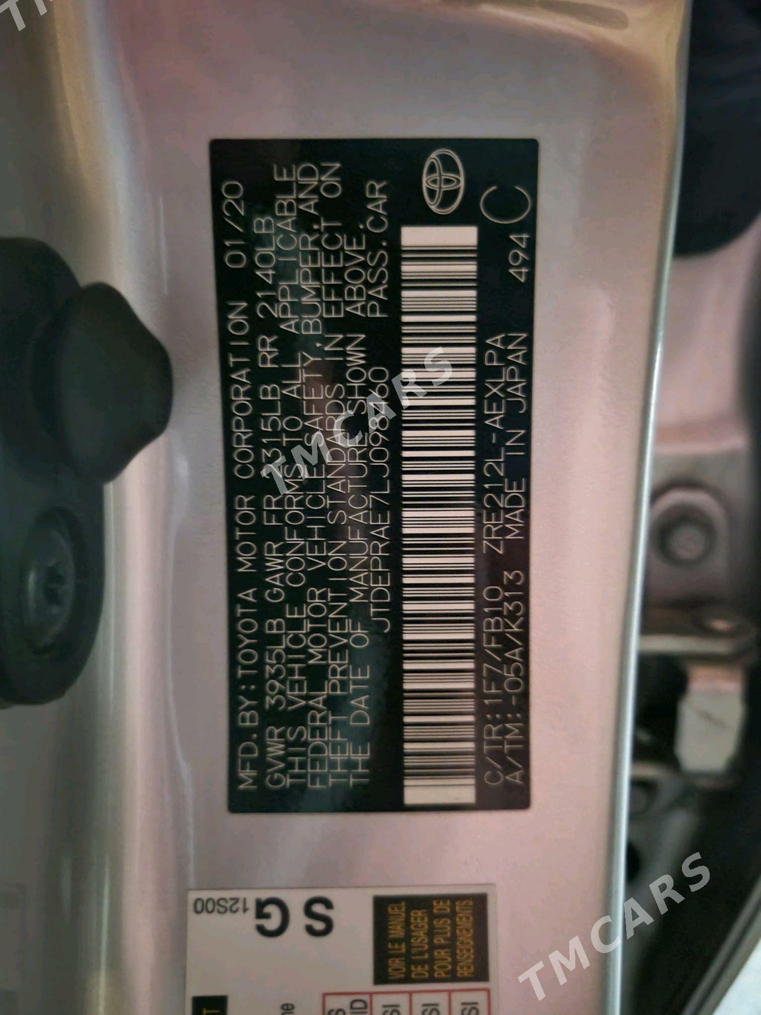 Toyota Corolla 2020 - 250 000 TMT - Balkanabat - img 10