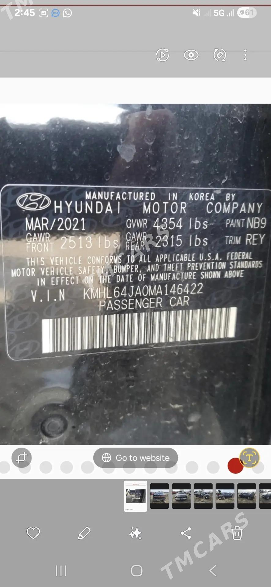 Hyundai Sonata 2021 - 245 000 TMT - Aşgabat - img 7
