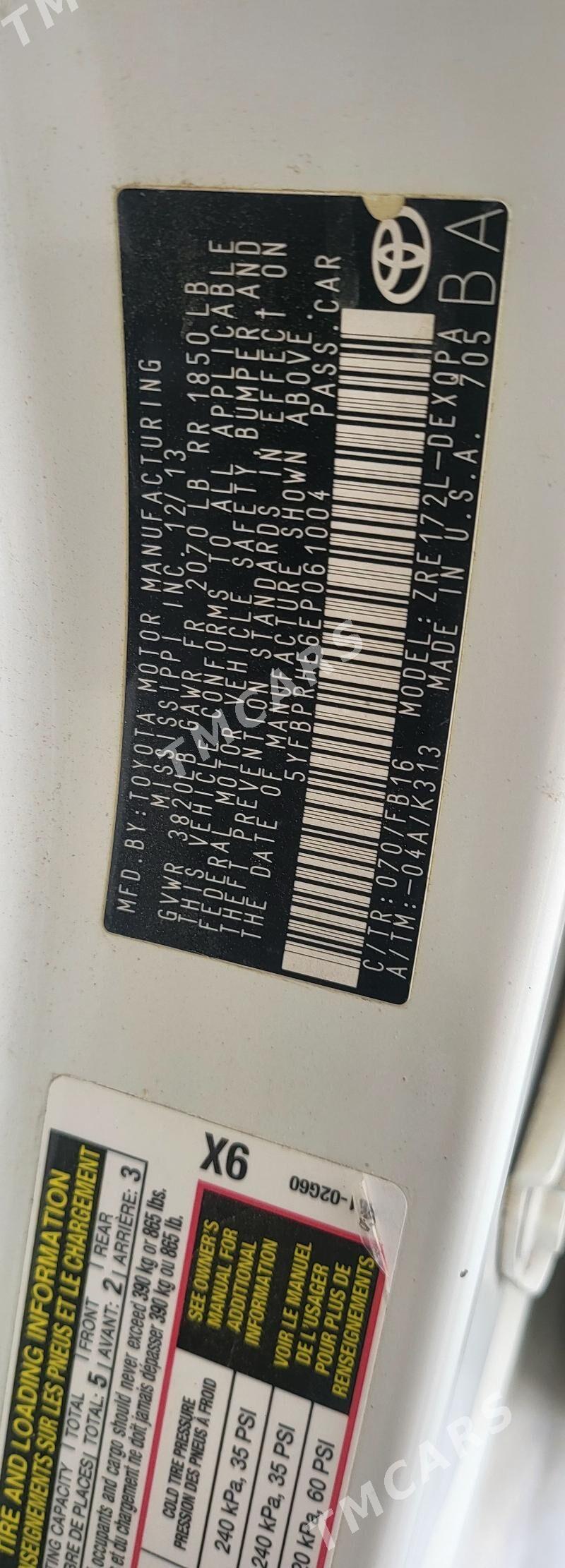 Toyota Corolla 2014 - 169 000 TMT - Aşgabat - img 6