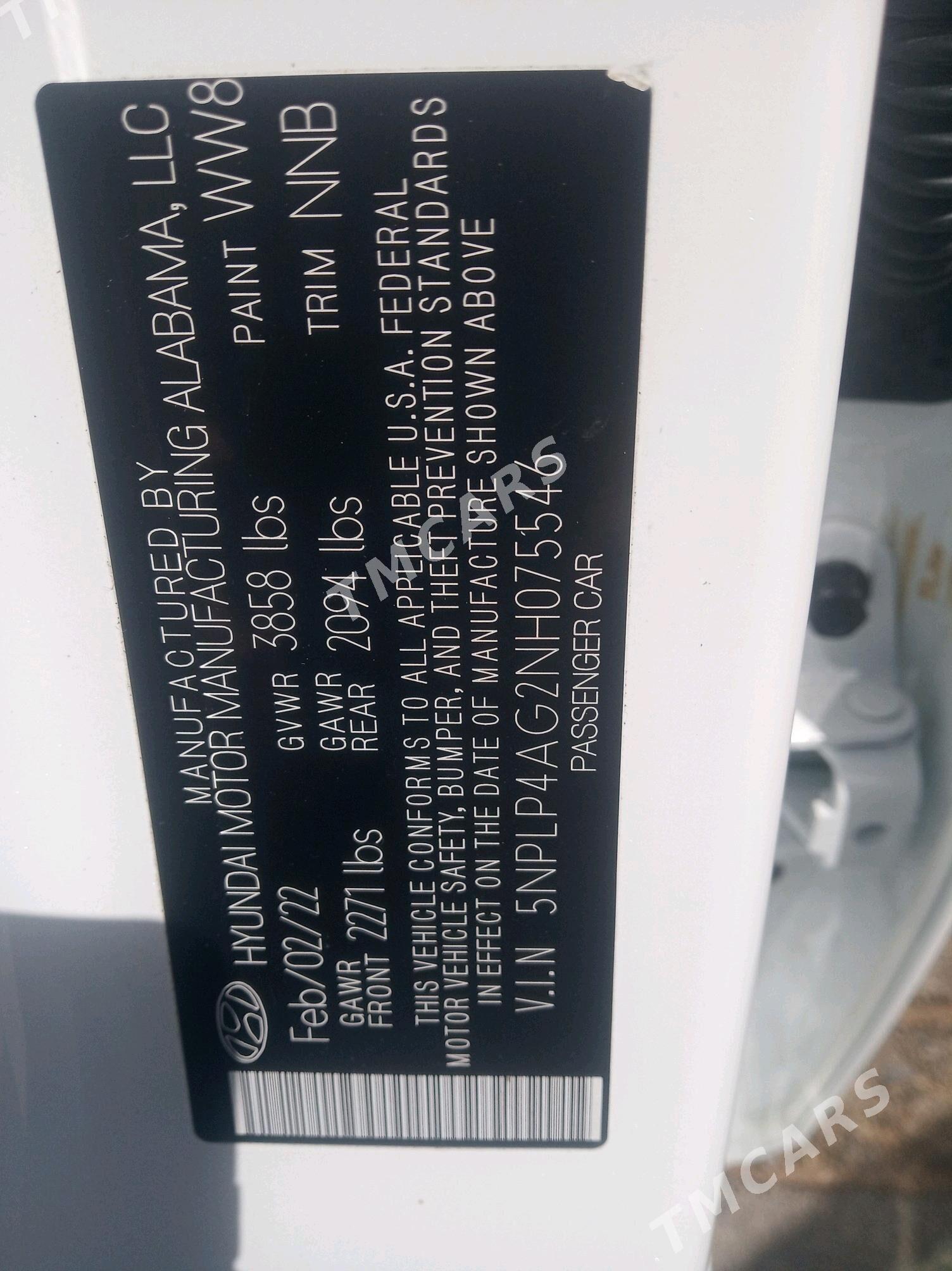 Hyundai Elantra 2022 - 315 000 TMT - Ашхабад - img 4