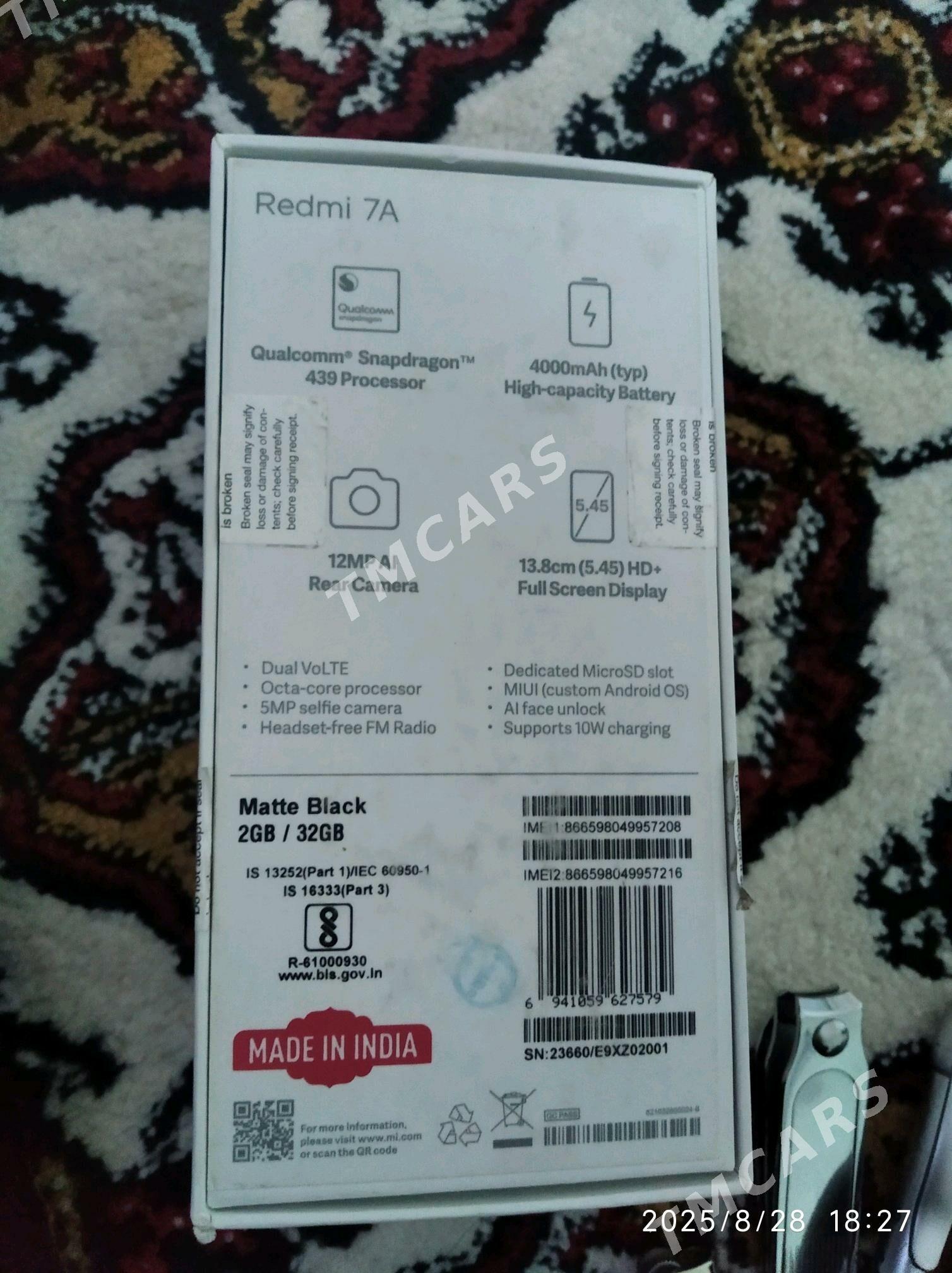 Redmi 7A 2/32 gb Made in India - Änew - img 6