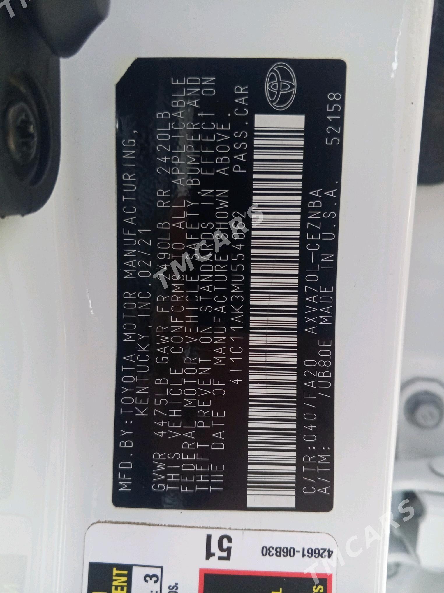 Toyota Camry 2021 - 343 000 TMT - Mary - img 9