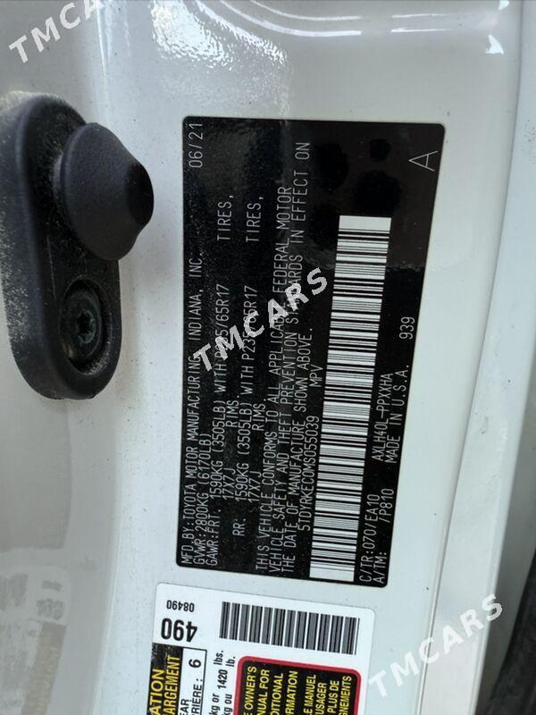 Toyota Sienna 2021 - 330 000 TMT - Ашхабад - img 7