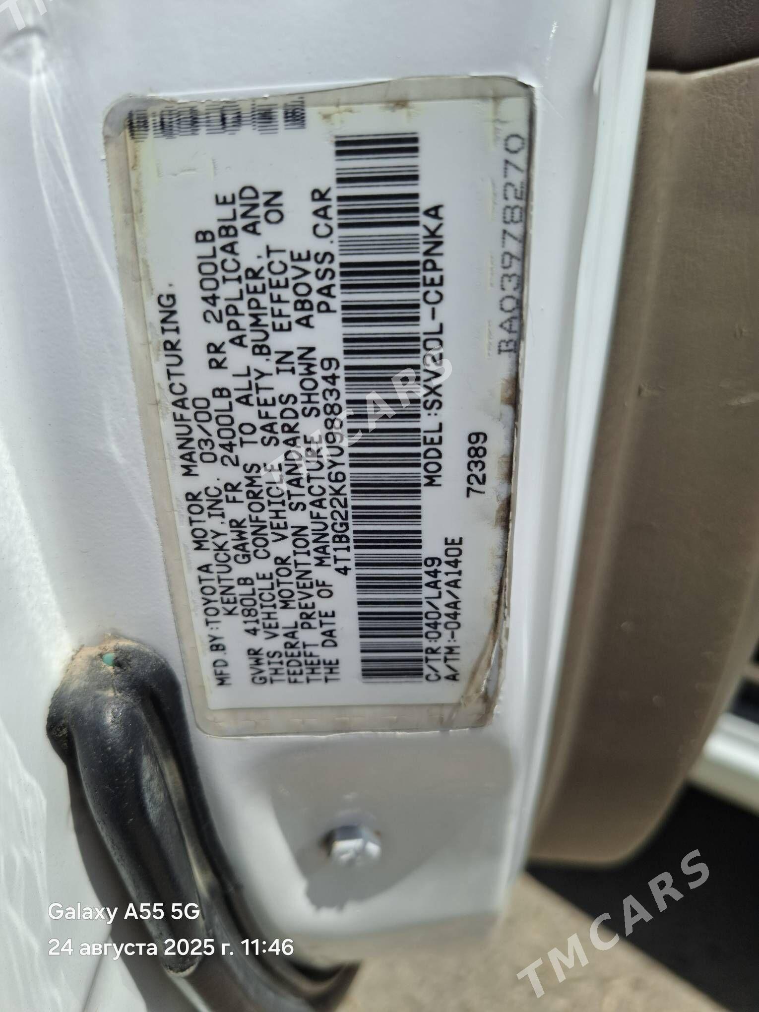 Toyota Camry 2000 - 165 000 TMT - Köneürgenç - img 2