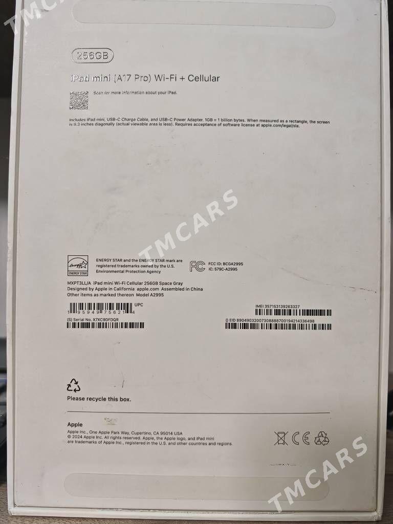 iPad mini 7 256GB + sim - Aşgabat - img 2