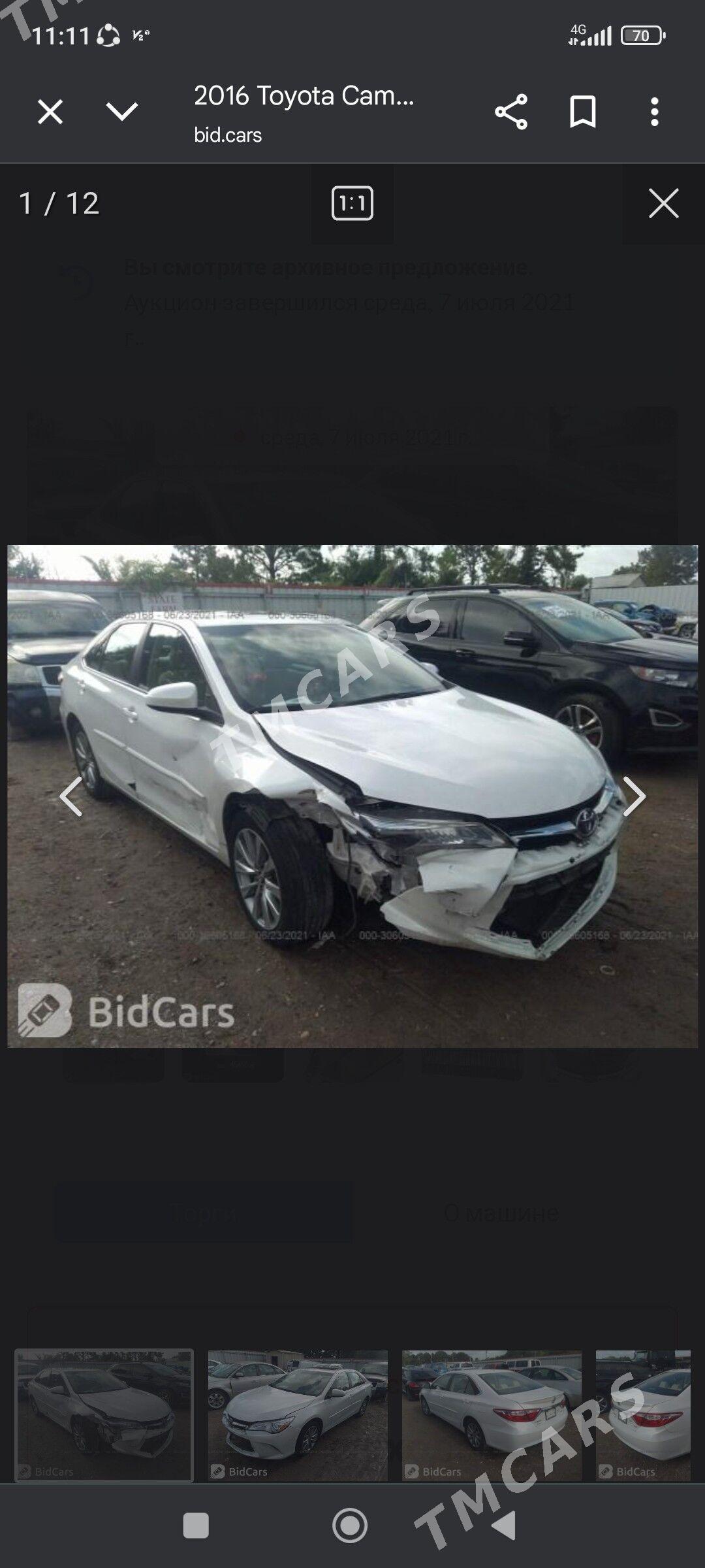 Toyota Camry 2016 - 310 000 TMT - Büzmeýin - img 10