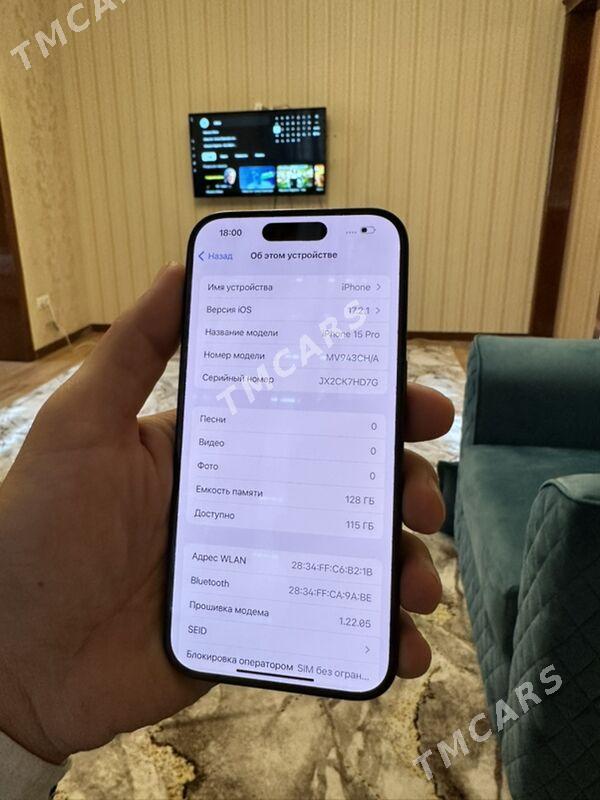 iPhone 15 pro 128 gb - Ашхабад - img 4