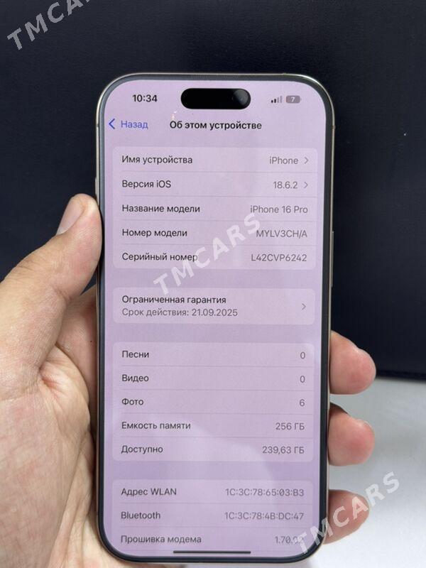 iPhone 16 Pro 256Gb - Türkmenabat - img 5
