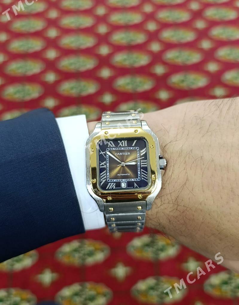 sagat/часы Cartier Santos lux - Ашхабад - img 3