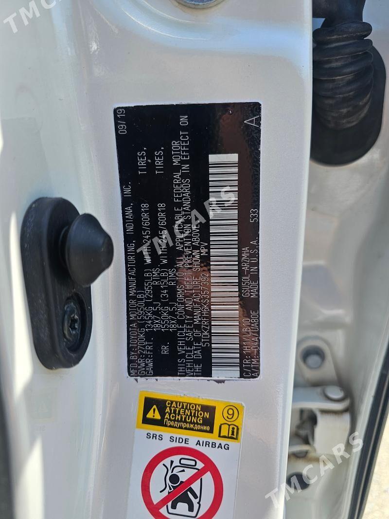 Toyota Highlander 2019 - 385 000 TMT - Ашхабад - img 4