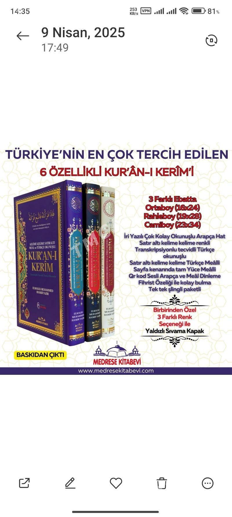 Kurany Kerim okalşy Manasy - Ашхабад - img 3