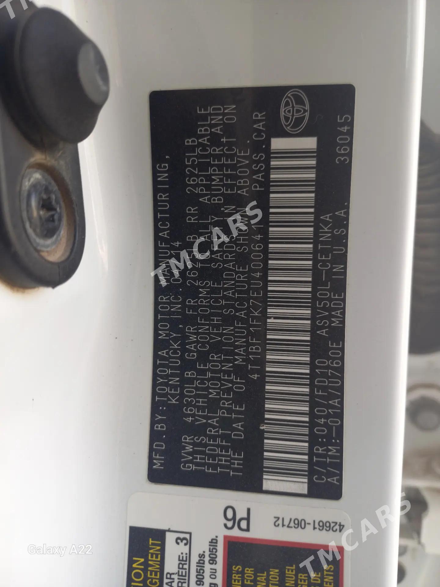 Toyota Camry 2014 - 245 000 TMT - Köneürgenç - img 2