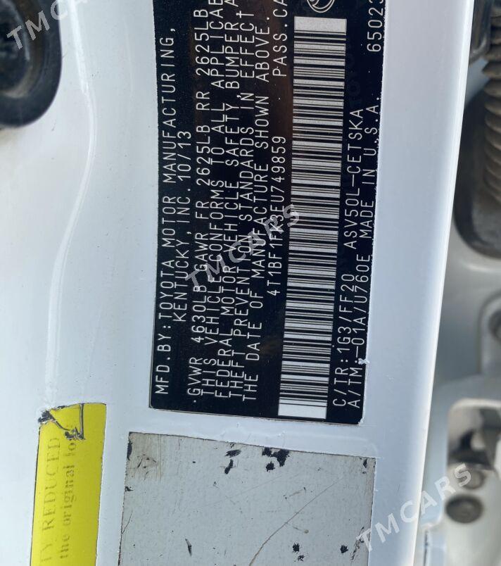 Toyota Camry 2013 - 175 000 TMT - Мары - img 6