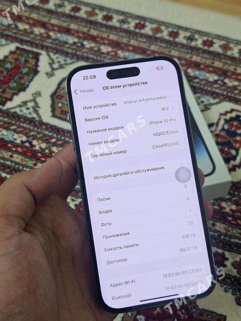 iphone 14pro - Ашхабад - img 3
