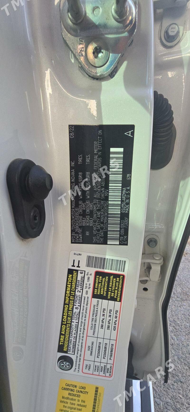 Toyota Highlander 2023 - 555 000 TMT - Aşgabat - img 3