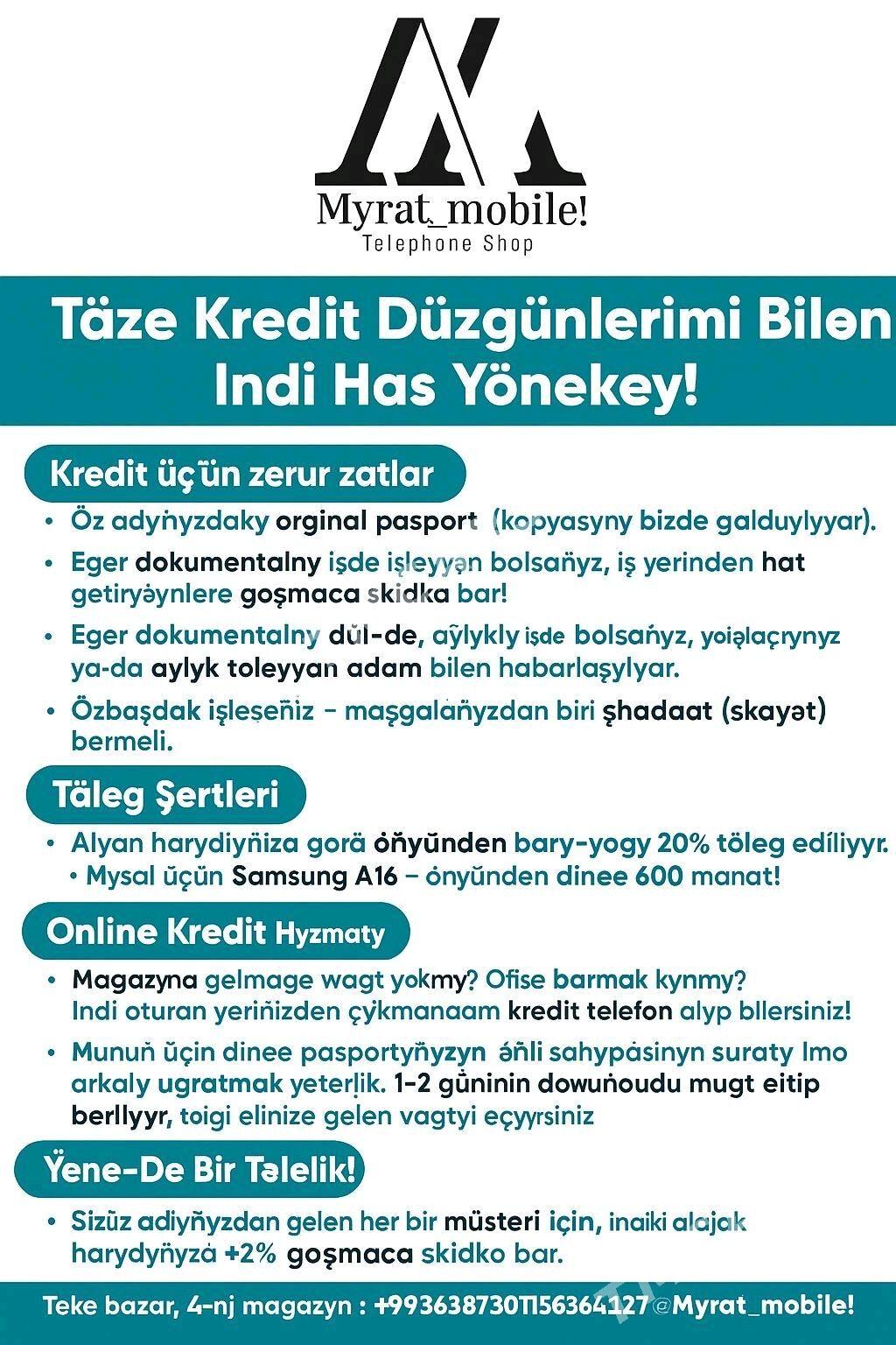 ỲEŇIL KREDIT HYZMATY - Aşgabat - img 9