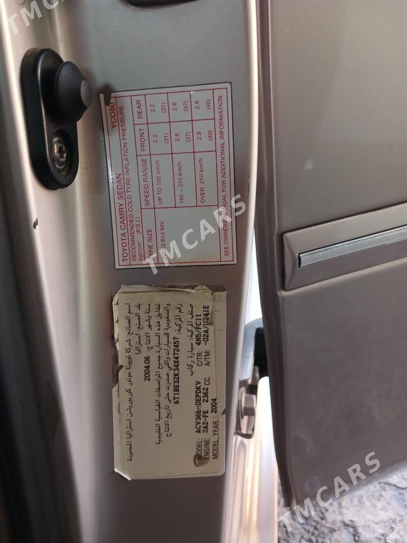 Toyota Camry 2004 - 170 000 TMT - Ашхабад - img 3