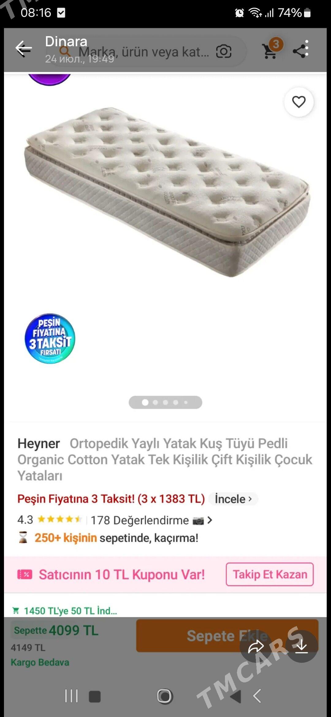 матрас турецский - Türkmenabat - img 1