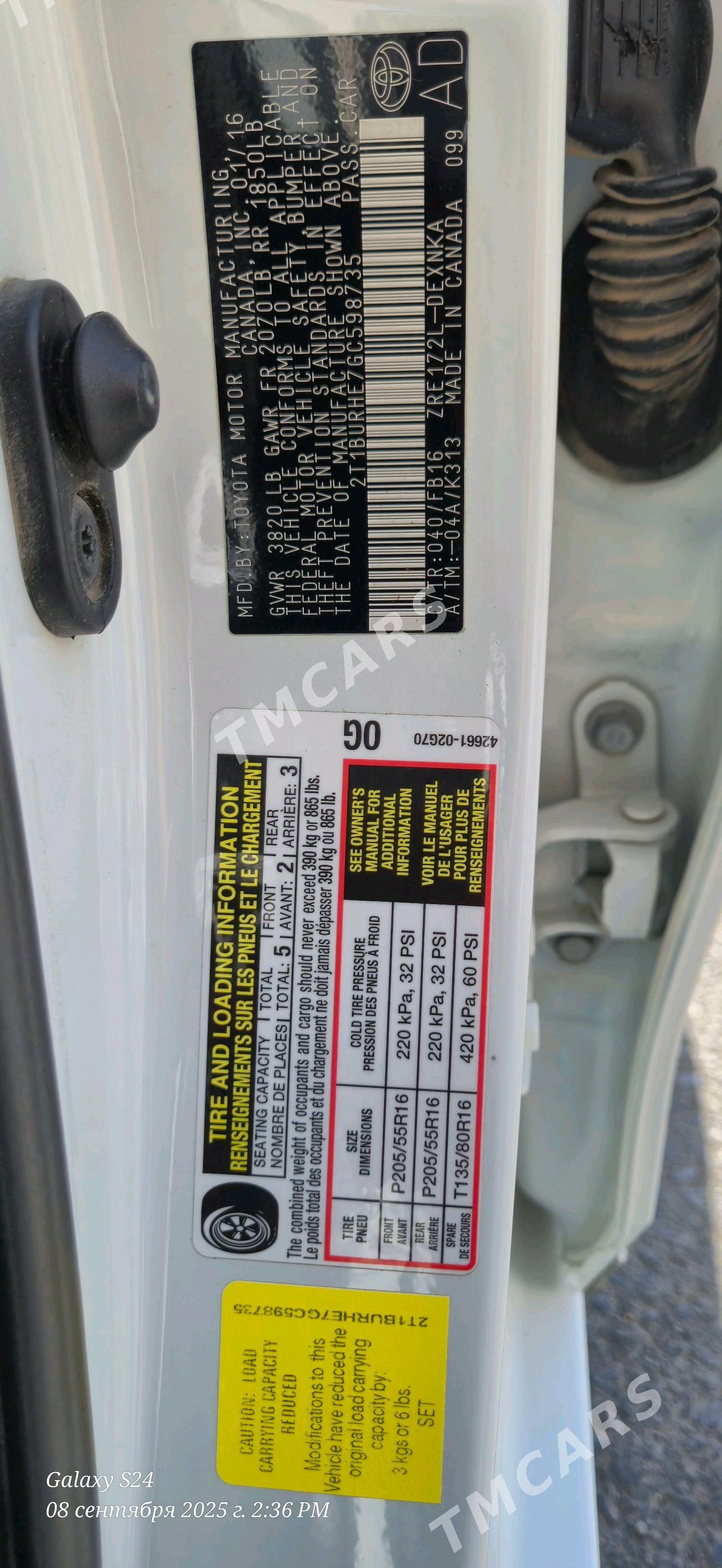 Toyota Corolla 2016 - 210 000 TMT - Türkmenabat - img 10