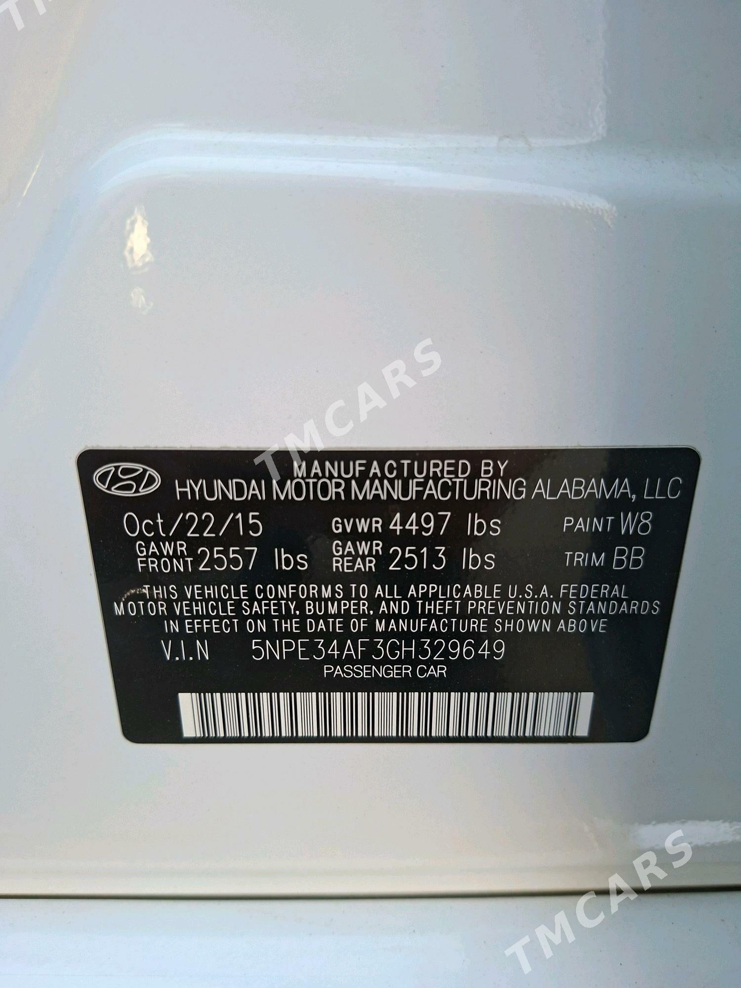 Hyundai Sonata 2016 - 240 000 TMT - 11 мкр - img 8