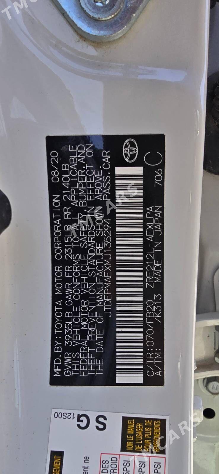 Toyota Corolla 2020 - 250 000 TMT - Гёкдепе - img 3