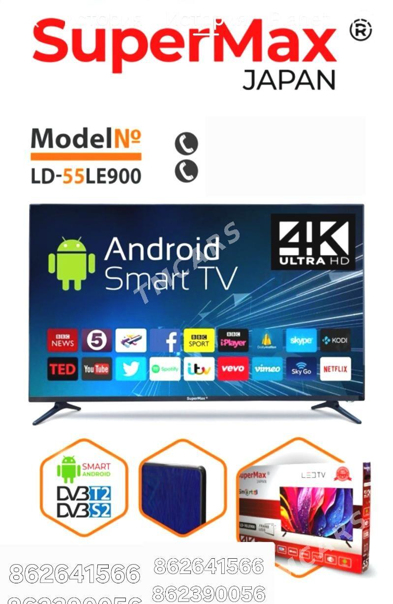SUPERMAX 55 ANDROID QLED 4K TV - Ашхабад - img 1