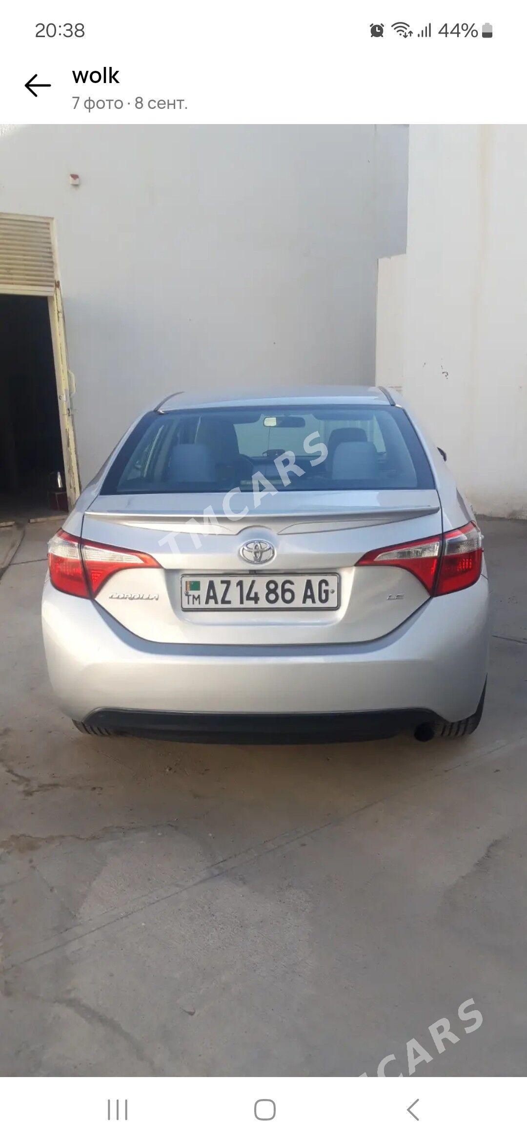Toyota Corolla 2014 - 175 000 TMT - Ашхабад - img 1
