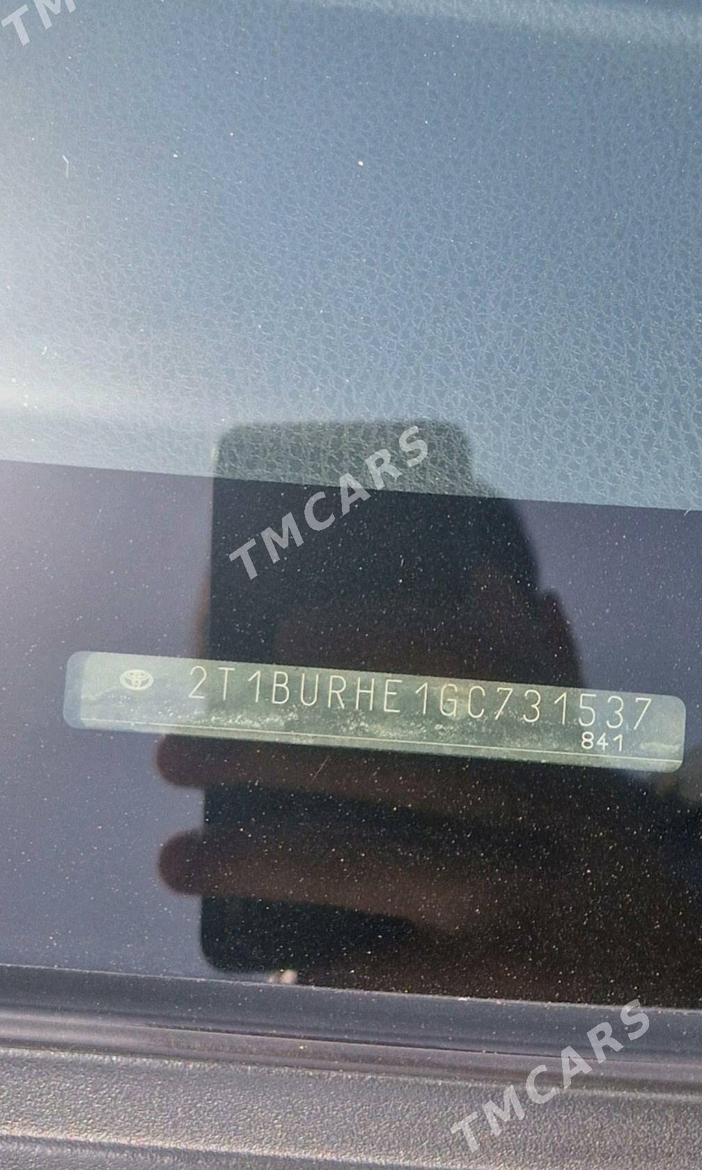 Toyota Corolla 2016 - 188 000 TMT - Aşgabat - img 1