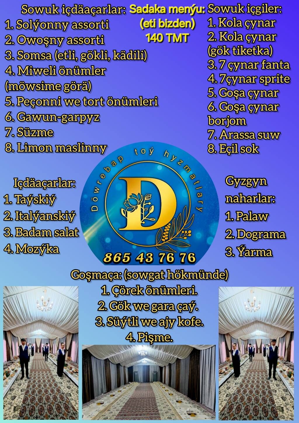 Döwrebap toý hyzmatlary - Aşgabat - img 3