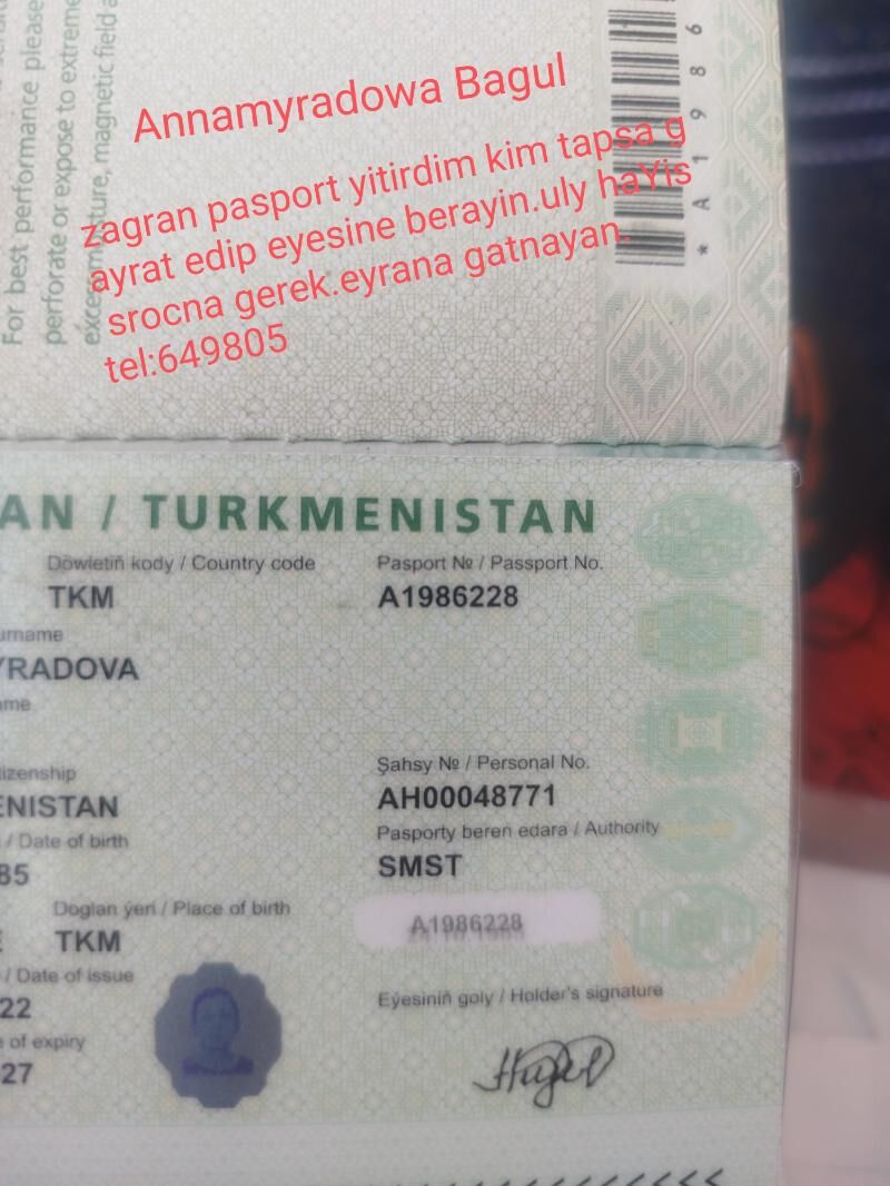 pasport yitirdim - Бузмеин ГРЭС - img 3