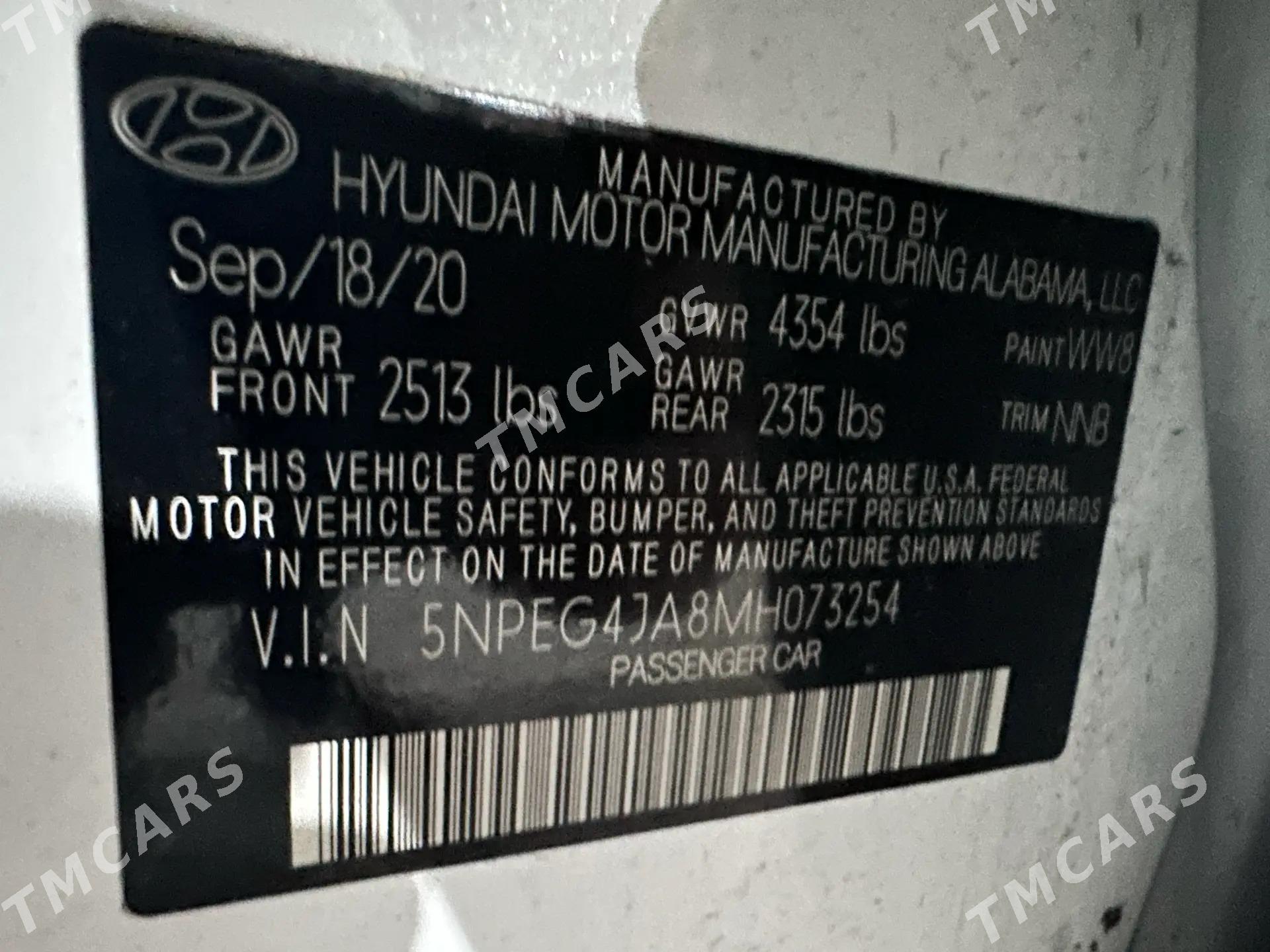 Hyundai Sonata 2020 - 249 999 TMT - Aşgabat - img 5