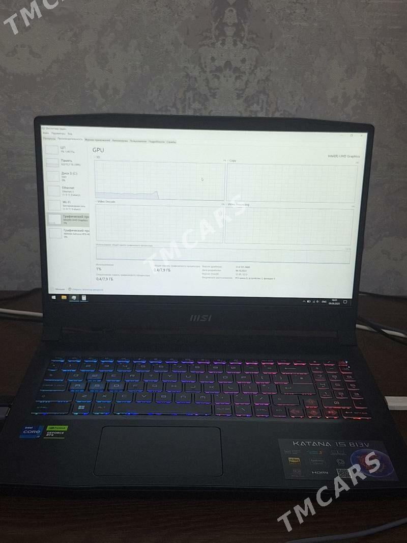 Noutbuk MSI Vga RTX - Балканабат - img 1