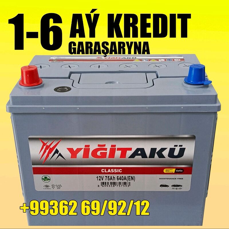 GARAŞARNA❗️ ÝIGITAKU 12V75AH 1 200 TMT - Ашхабад - img 1
