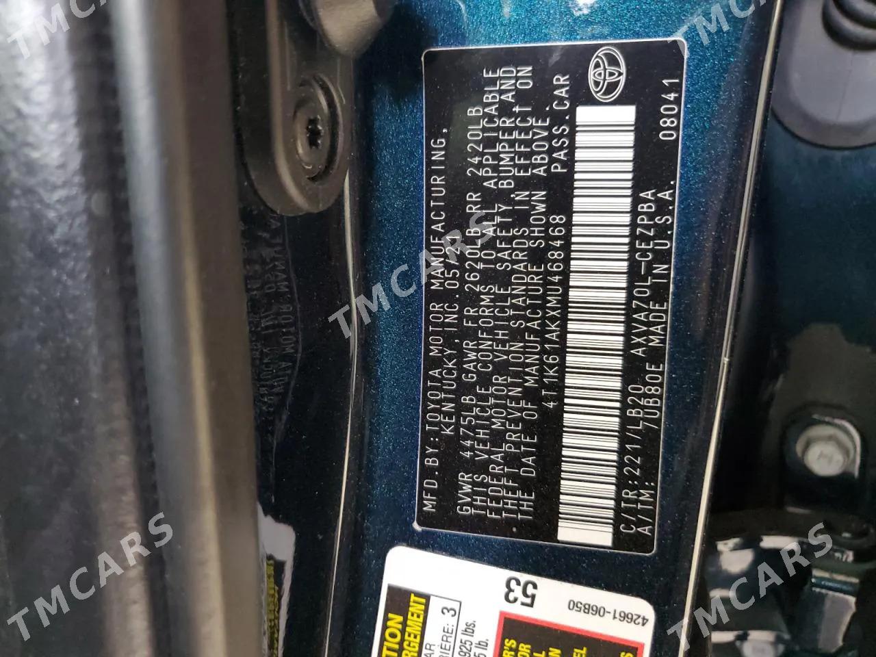 Toyota Camry 2021 - 300 000 TMT - Mary - img 5