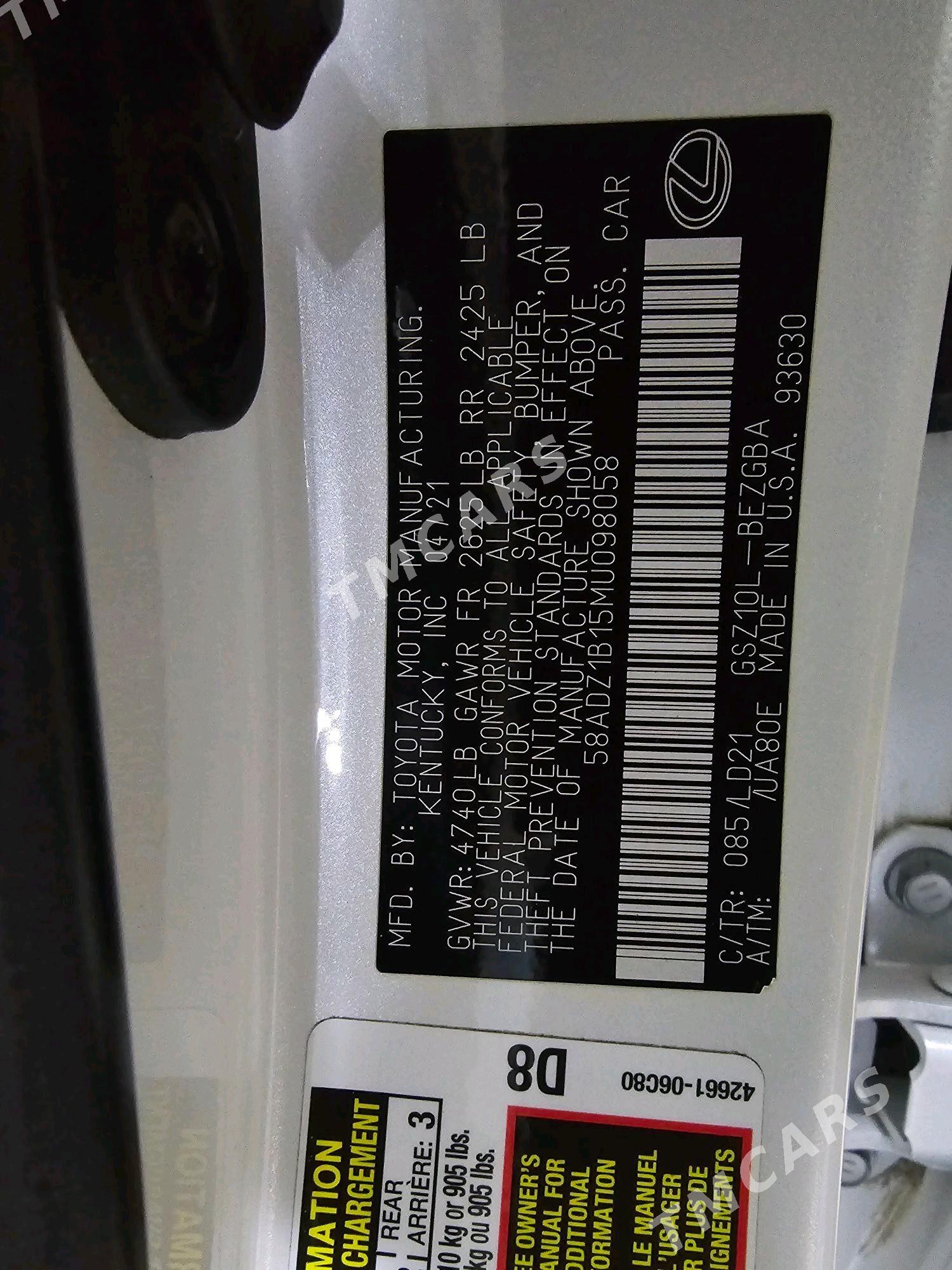 Lexus ES 350 2021 - 524 000 TMT - Balkanabat - img 8
